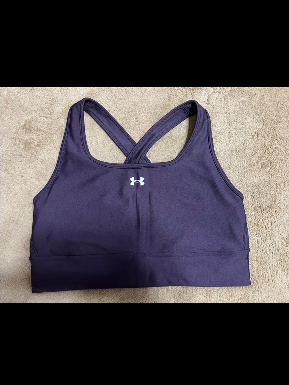 Under Armour Deep Purple Crossback Medium-Impact Sports Bra